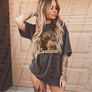 Landman Car hartt Graphic T-Shirt in Dark Grey Small-3X